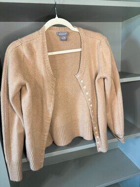 Kenar Beige 100% Cashmere Sweater - L